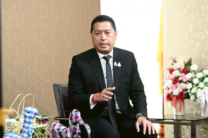 รมว.พม. ให้สัมภาษณ�