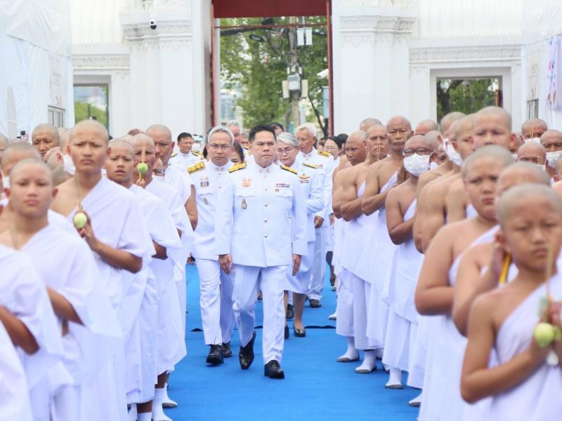 พม. จัดพิธีบรรพชาอ