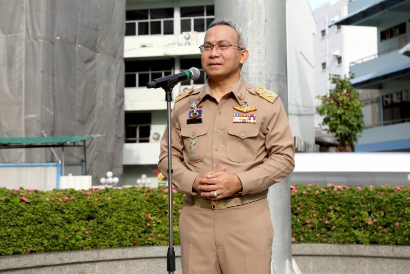 พม. จัดพิธีเคารพธง